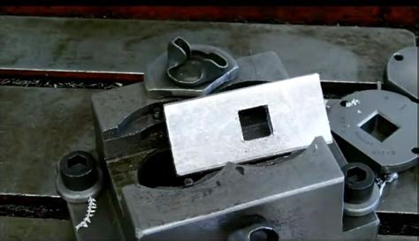 making square holes in sheet metal|how to cut a square hole.